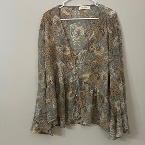 Floral Paisley Women Top